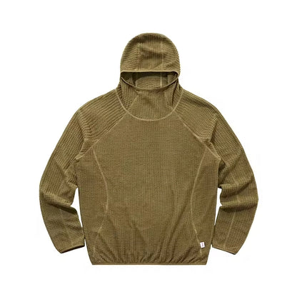 Nomad Hood - Felpa tecnica waffle con cappuccio integrale